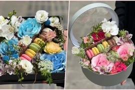 Khách ưa chuộng hộp hoa nến quà 8/3