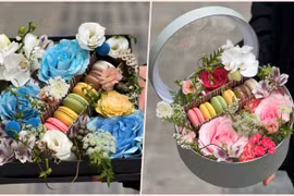 Khách ưa chuộng hộp hoa nến quà 8/3