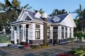 10 mẫu nhà mái Thái chữ L đẹp long lanh