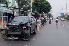 Tai nạn ôtô liên hoàn trên QL1 qua Quảng Nam