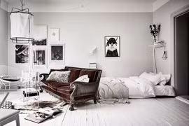 Phòng ngủ đen trắng luôn là lựa chọn ưu tiên của các gia đình 