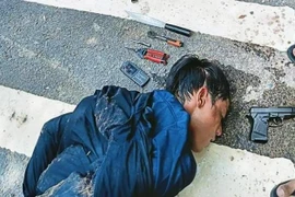 Tên trộm xe máy rút súng bắn trả người truy đuổi ở Bình Dương