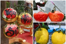 Muôn kiểu bưởi hút khách dịp Tết Giáp Thìn 2024 