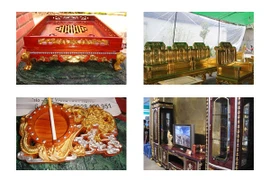 Lóa mắt đồ nội thất dát vàng 24k chỉ đại gia mới đủ "tiền" chơi