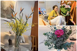 Căn nhà ngập hoa tươi của Ngọc Lan sau thông báo giải nghệ