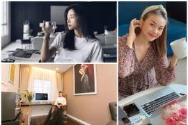 “Nội soi” phòng làm việc sang chảnh của sao Việt