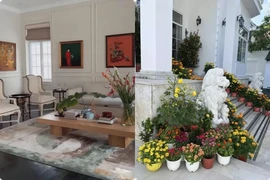 Bên trong biệt thự của Tăng Thanh Hà ngày Tết