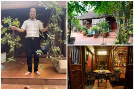 Biệt phủ 1.000 m2 toàn gỗ quý của Vượng Râu ở Hà Nội 