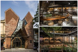 “Sững sờ” quán cà phê thiết kế như khăn mỏ quạ tại Hải Phòng