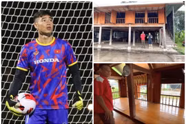 Bên trong ngôi nhà sàn giản dị của thủ môn Quan Văn Chuẩn