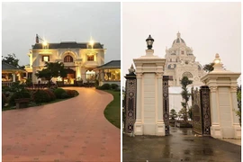 Loá mắt loạt biệt thự xa hoa như lâu đài của đại gia Nam Định