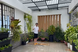 Xuýt xoa khu vườn xanh mướt trên sân thượng nhà Hứa Minh Đạt - Lâm Vỹ Dạ