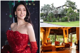Bên trong biệt thự như cung điện của Hoa hậu Hà Kiều Anh