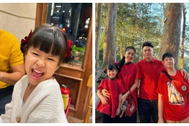 Lê Phương dở khóc dở cười vì màn ăn nói của con gái 