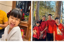 Lê Phương dở khóc dở cười vì màn ăn nói của con gái 