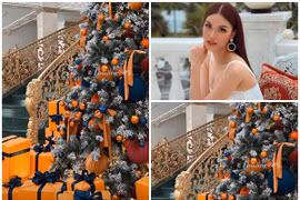 Choáng ngợp biệt thự dát vàng đón Giáng sinh của Lan Khuê