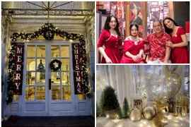 Biệt thự 200m2 rực rỡ đón Noel của cựu siêu mẫu Thúy Hạnh
