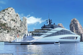 Bên trong siêu du thuyền chứa thác nước nhân tạo cực độc