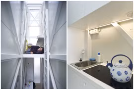 Cảnh bất ngờ trong ngôi nhà siêu mỏng, ngồi không thể duỗi thẳng chân