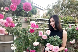 Không gian sân vườn tuyệt đẹp rộng hàng trăm m2 tại nhà Hoa hậu Việt