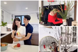 Đón Tết 2024, Bình An - Phương Nga trang trí nhà đẹp cỡ nào?