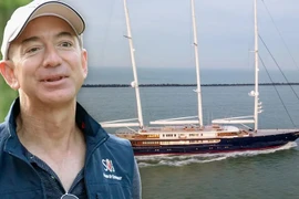 Ảnh mới nhất siêu du thuyền cao nhất thế giới của Jeff Bezos