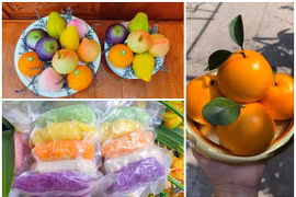Bánh bao hình trái cây, xôi ngũ sắc "hốt bạc" ngày Rằm Tháng Giêng