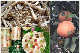Bưởi đỏ tiến vua, kẹo dừa 7 vị hút khách dịp cuối năm