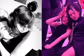 Ảnh Hòa Minzy ôm hôn Duy Khánh ở đám cưới Puka - Gin Tuấn Kiệt 