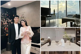 Cận cảnh căn hộ ngắm trọn Hà Nội của Thành Chung và vợ hotgirl