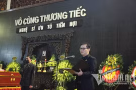 NSND Thu Hà, Trung Hiếu đến tiễn NSƯT Tiến Hợi lần cuối