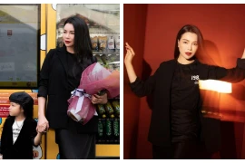 Trà Ngọc Hằng xuất hiện cùng con gái đầy cá tính 