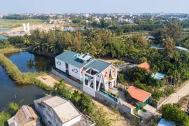 Kiến trúc lấy cảm hứng từ cây dừa trong biệt thự ở Hội An