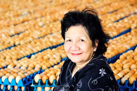 Nữ đại gia bán trứng sở hữu cơ ngơi nghìn tỷ là ai?