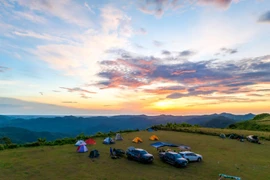 Trải nghiệm cắm trại ở thảo nguyên Bùi Hui, Quảng Ngãi 