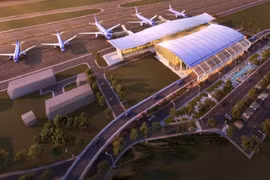 Phối cảnh nhà ga hành khách T2 Cảng hàng không quốc tế Cát Bi. 
