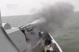 Hải quân Trung Quốc diễn tập bắn đạn thật đối phó Đài Loan, Mỹ