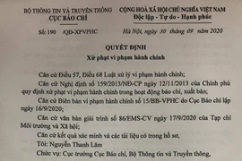 Tước giấy phép tạp chí đăng tin sai về Bí thư Tỉnh ủy Đắk Lắk