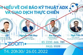 Hình ảnh quảng cáo trên sàn SFX. Ảnh: Công an cung cấp.