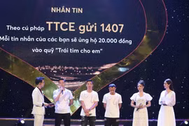 Hơn 4,5 tỷ đồng ủng hộ chương trình trái tim cho em 