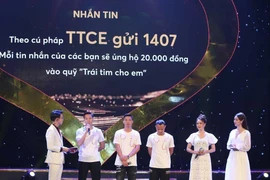 Hơn 4,5 tỷ đồng ủng hộ chương trình trái tim cho em 