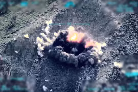 Không quân Thổ Nhĩ Kỳ không kích lực lượng dân quân người Kurd Iraq. Ảnh ISW News