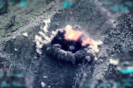 Không quân Thổ Nhĩ Kỳ không kích lực lượng dân quân người Kurd Iraq. Ảnh ISW News