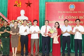 Tòa án nhân dân tối cao bổ nhiệm nhân sự mới
