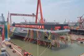 Trung Quốc hạ thủy tàu sân bay thứ 3 mang tên Phúc Kiến 