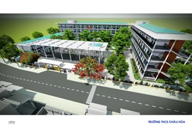 Bến Tre khởi công xây dựng Trường THCS Châu Hòa