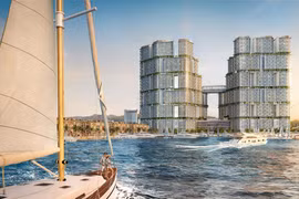 Toàn cảnh tòa tháp đôi biểu tượng (ảnh phối cảnh minh họa).