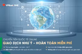 VPBank miễn 100% phí chuyển tiền quốc tế Online
