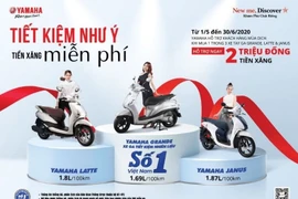 Bộ ba xe tay ga tiết kiệm xăng Yamaha Grande, Janus, Latte hút khách với ưu đãi “khủng”