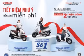 Bộ ba xe tay ga tiết kiệm xăng Yamaha Grande, Janus, Latte hút khách với ưu đãi “khủng”